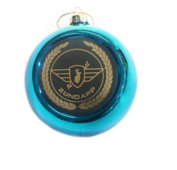 Zündapp Christbaum Kugel Weihnachtsbaum BLAU mit Emblem