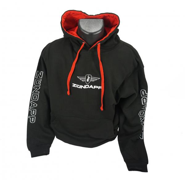 Zündapp Pullover Schwarz Rot " Logo Standart " Größe M