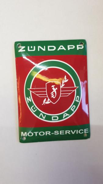 Zündapp Motor Service Emaille Schild 10x14cm