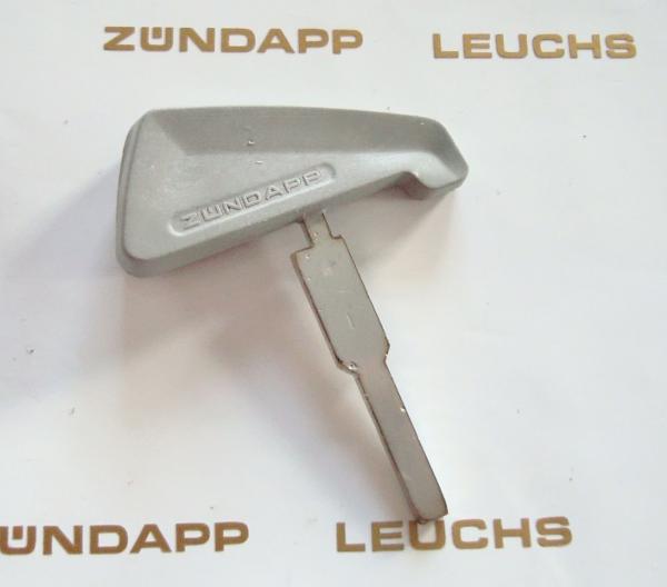 Zündapp Zündschlüssel "Knochen" GRAU mit Schriftzug - Kopie